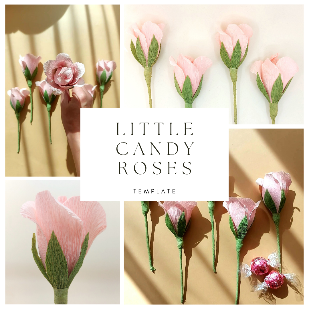 Small Candy Roses Template