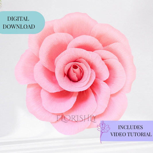 Giant Fairytale Wall Roses Template