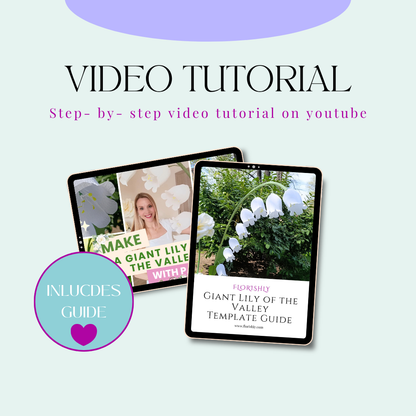 Giant Lily of The Valley Template