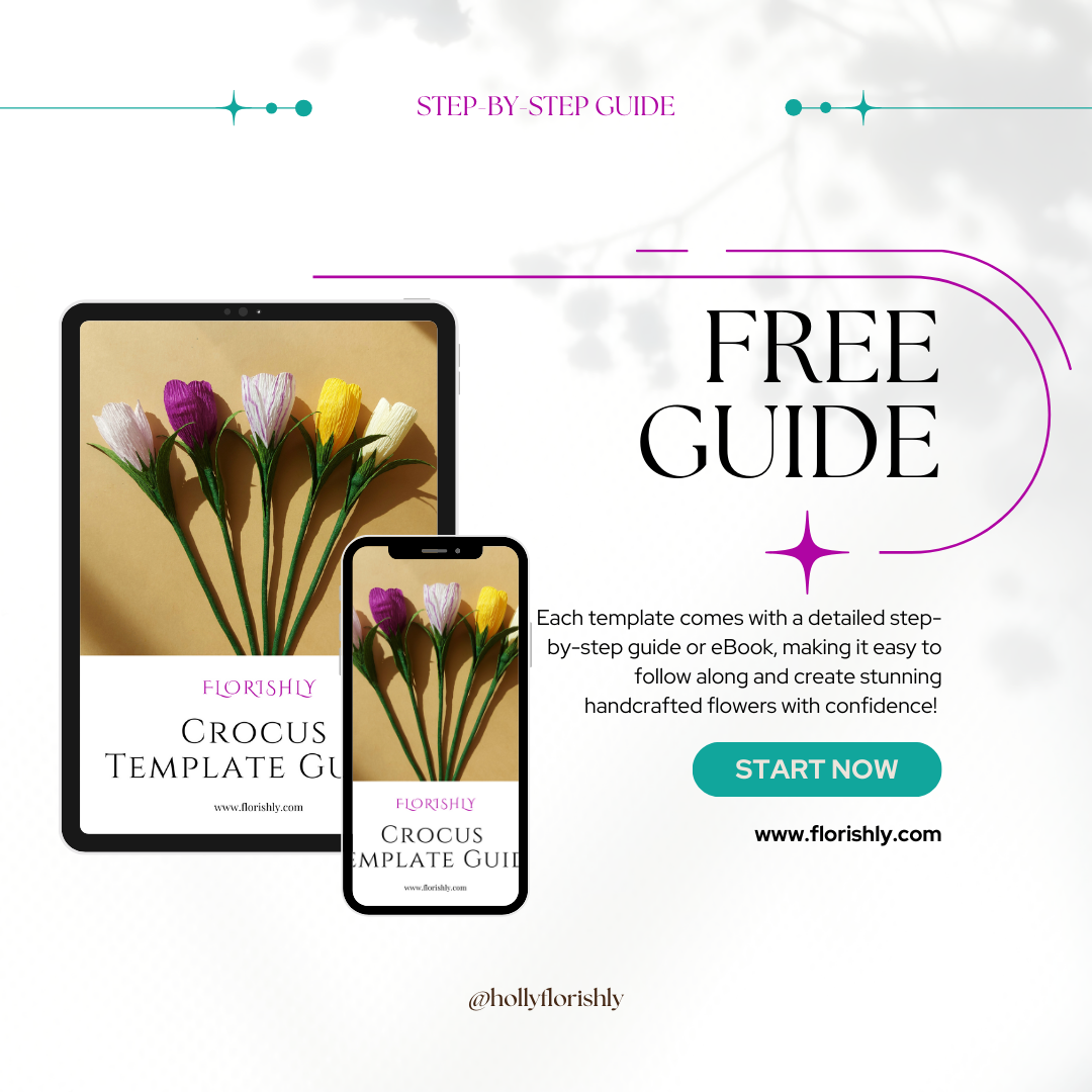 Crocus Flower Template