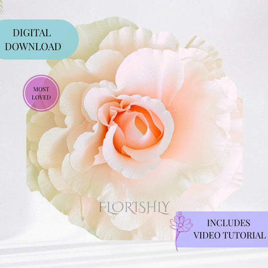 Giant Spray Rose Template