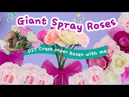 Giant Spray Rose Template